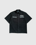 Car Club Shirt Front with embroidered logo and talavera print (Black)