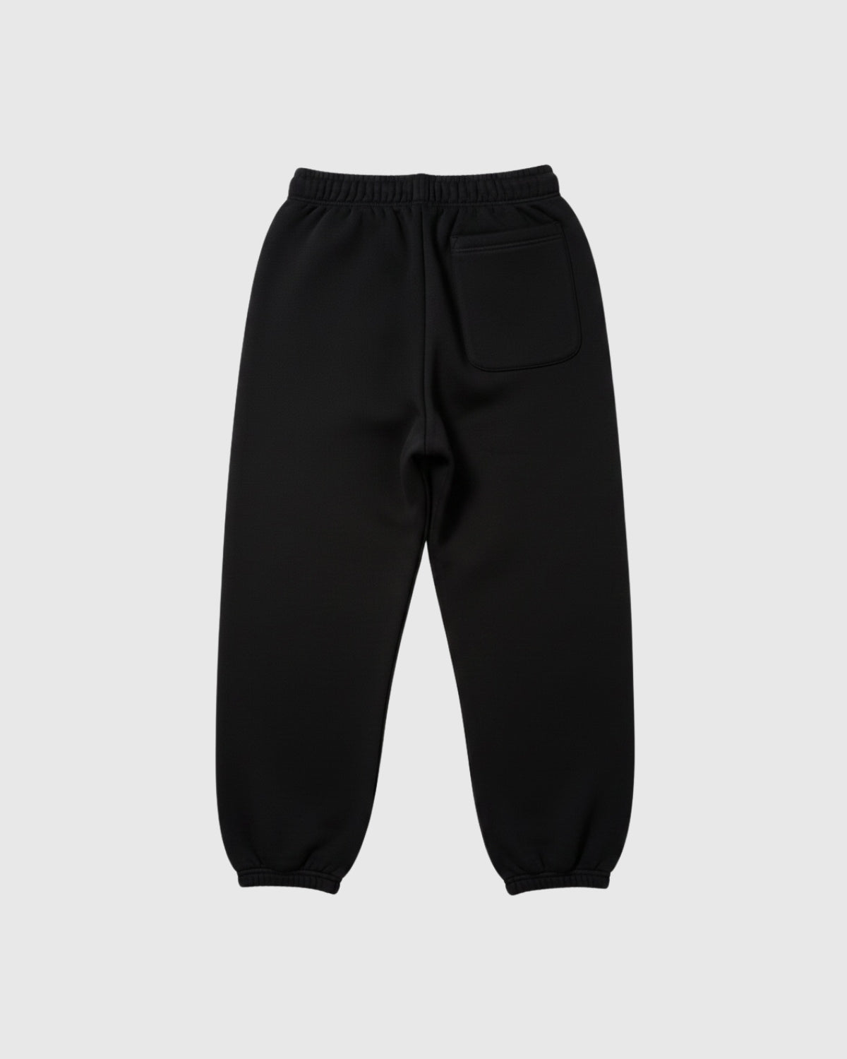 LLC Sweatpants Back with patch pocket. 100% cotton fleece. Made in Los Angeles.