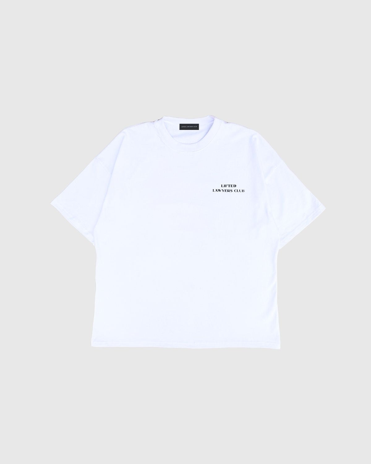 Heritage t-shirt with text on a light gray background (White)